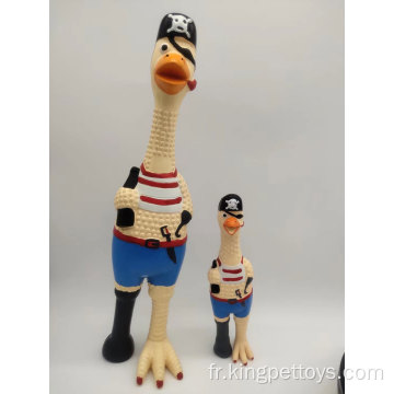 Jouet de chien Latex Duck Scheaky Pet à mâcher jouet